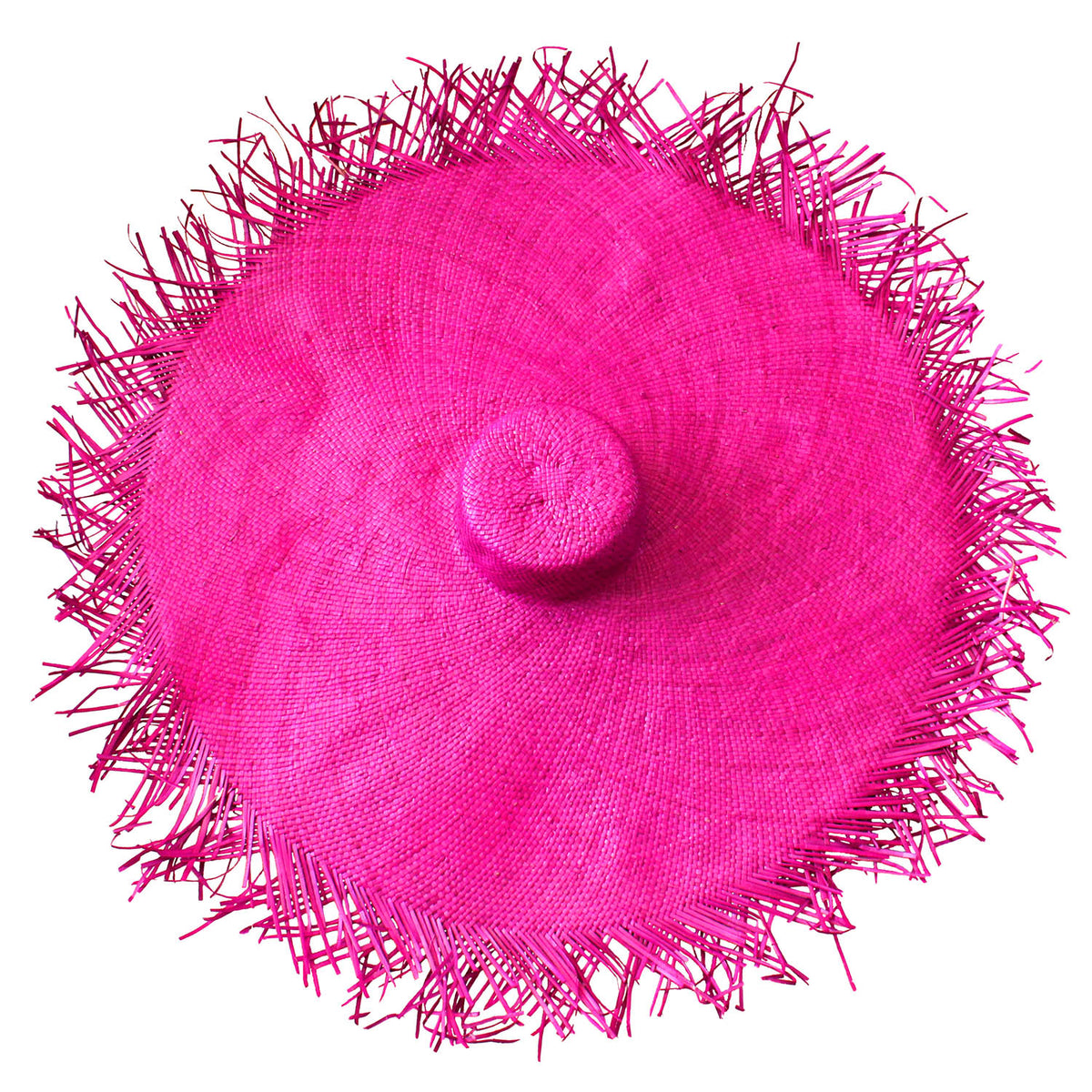 BrunnaCo's AMORA hat in Hot Pink showcases classic style, updated for the modern era with its oversized and frayed straw design. With a hot pink hue and a wide brim, create a bold statement as you go while at the same time keeping you protected from the sun's harsh rays. The perfect addition to any summer wardrobe!