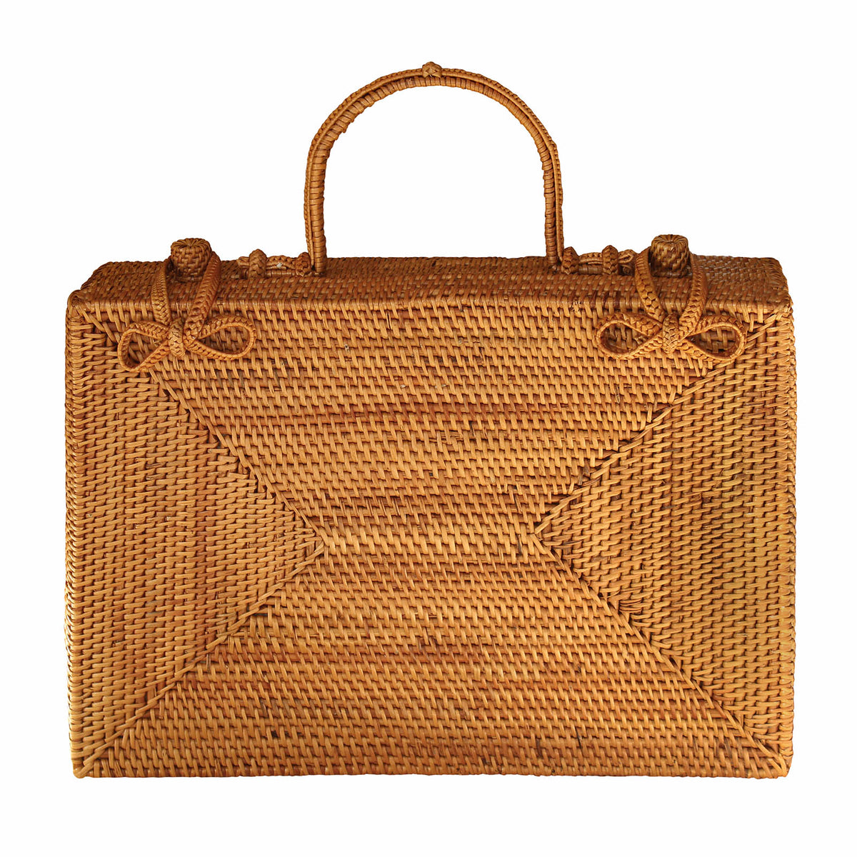 RAHAYU Atta Rattan Bag In Mocca Brown