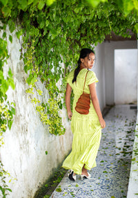 Sustainable Circularity Eco Friendly Artisanal Red Copper Wire Tote Bag for Beach, Vacation and Summer Pool Party. Handmade by wire artist in Bali.