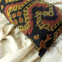 Tropical Handwoven Decorative Lumbar Pillow Cover "Java Tribe"