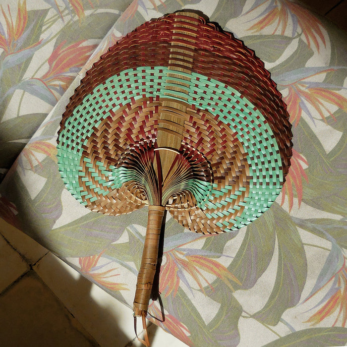 Balinese Woven Hand Fan "Lena"